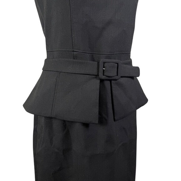 NWT Ted Baker Fleuurr Square Neck Midi Dress Black Size 8 - Picture 4 of 13